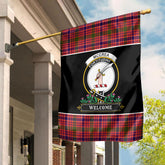 McCrea Tartan Crest Garden Flag - Welcome Style